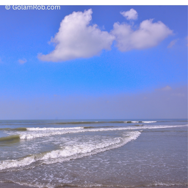Fishing boats and activity along Cox's Bazar coast for marine CV models